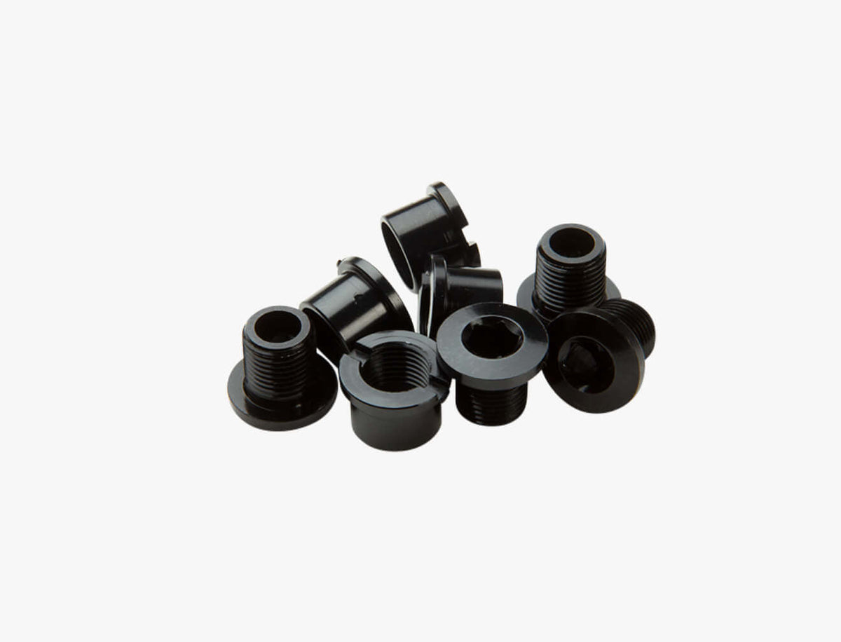 Chainring Bolt(4)/Nut(4) M8X8.5 Hex Pack AL Black | MTB | Race Face